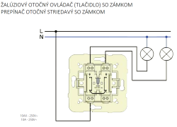 21352: Dvojplov spna so zmkom, (1-0-1) 10 A - 250 V